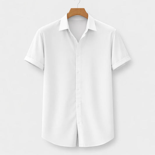 Bella Boston – White Summer Linen Button-Down Shirt